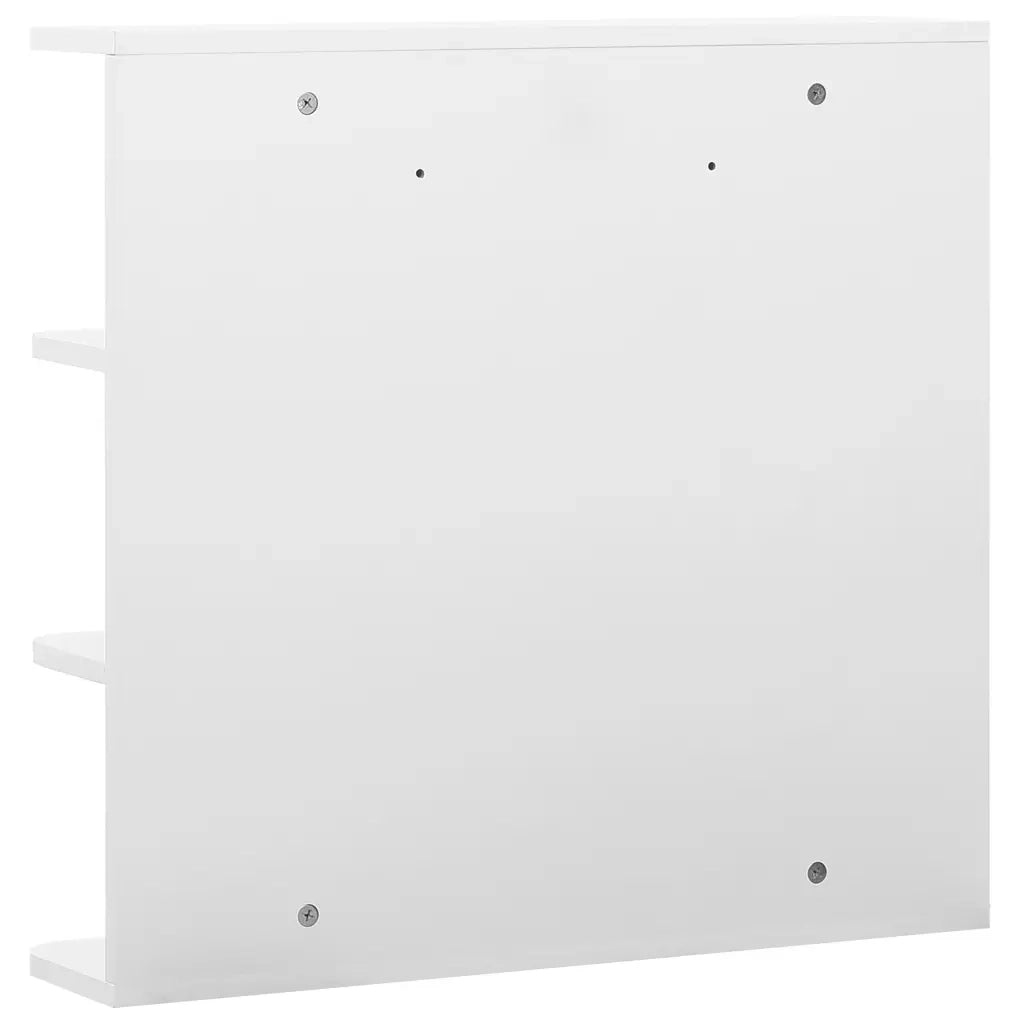 Armadietto a Specchio Bianco 66x17x63 cm in MDF 323601