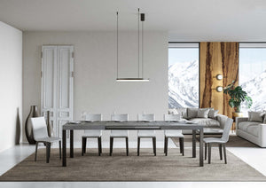 Tavolo Allungabile 130-390x90x77 cm Everyday Cemento