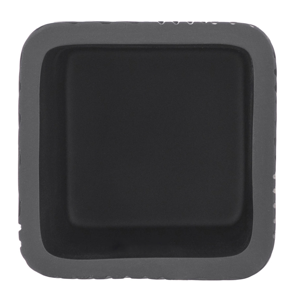Porta spazzolini da bagno KADAX, organizer quadrato in bambù nero.
