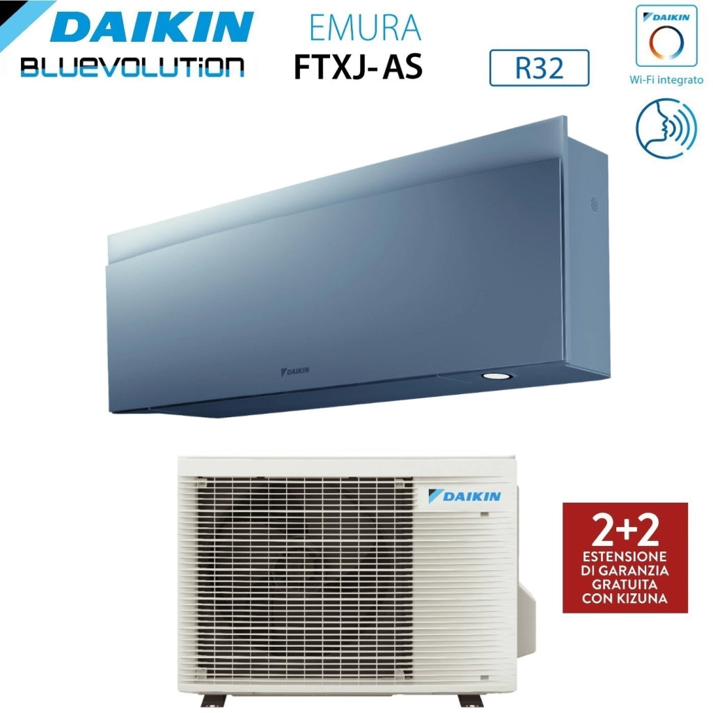 Condizionatore Daikin Emura Silver III 12000 Btu FTXJ35AS R-32 Wi-Fi Integrato Argento Garanzia Italiana