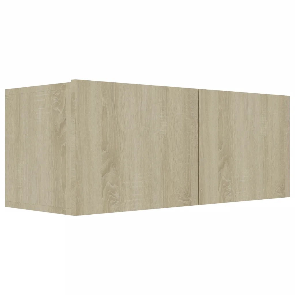 Set di Mobili Porta TV 4 pz-Credenza per TV Rovere Sonoma in Legno Multistrato 608458