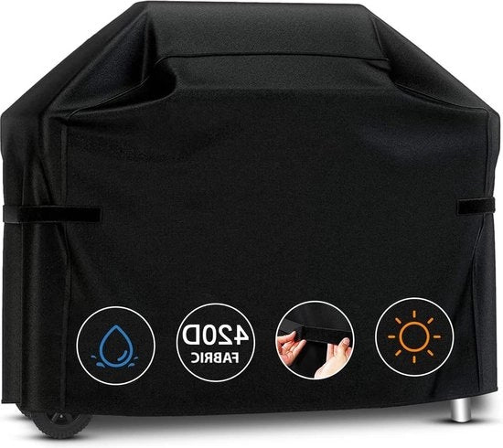 Scopa per barbecue 147x61x117cm - Impermeabile - Scopa per barbecue Heavy Duty - Grande formato - Nero