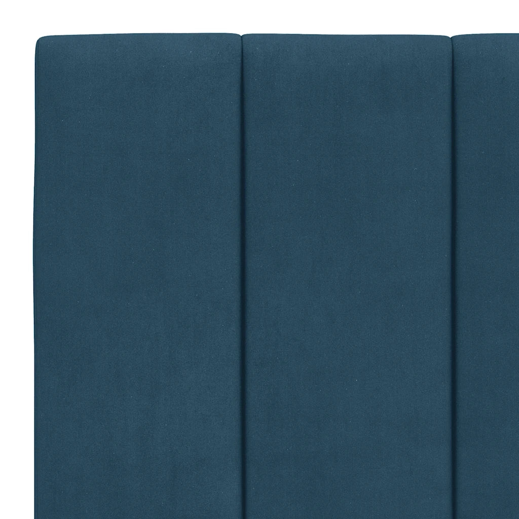 Letto con Materasso Blu 180x200 cm in Velluto
