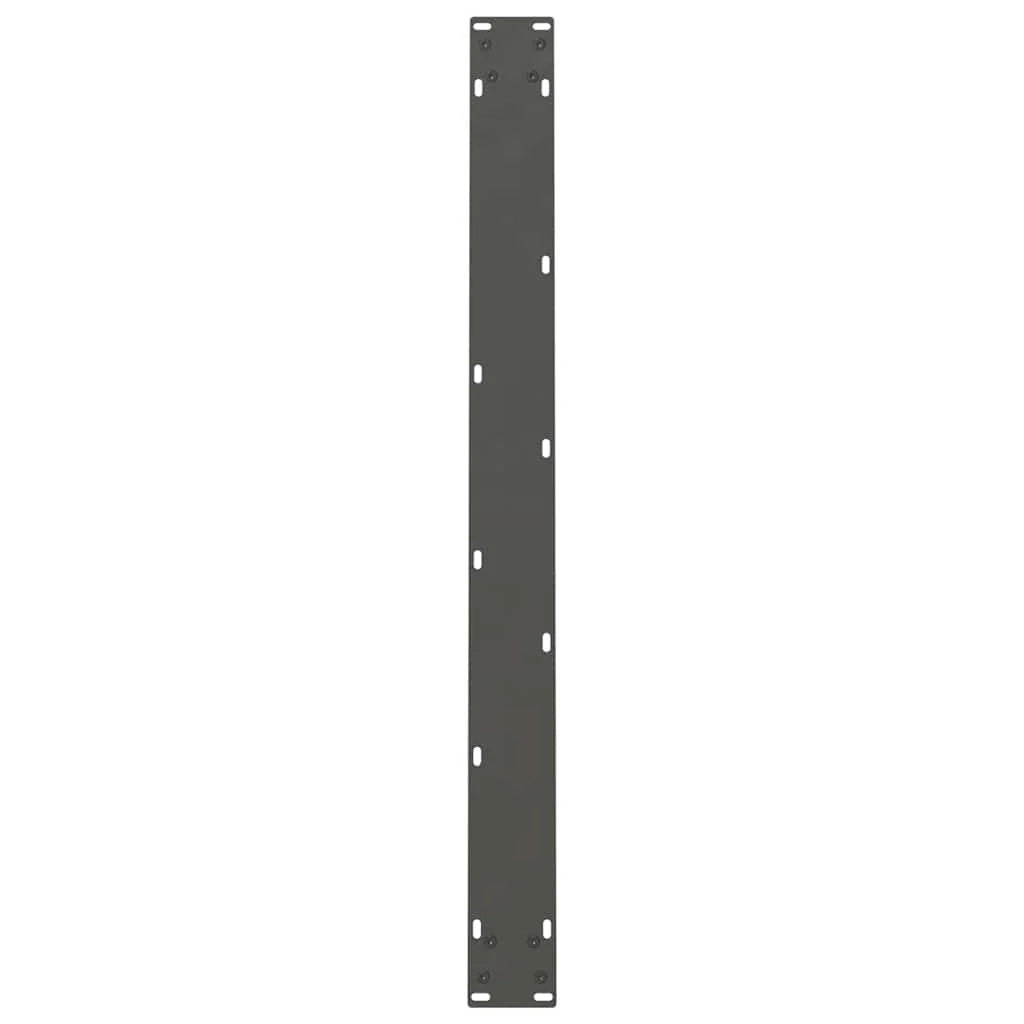Set di 2 gambe regolabili per tavolo da pranzo moderno geometrico 90 x 72-73 cm in acciaio antracite 02_0057558