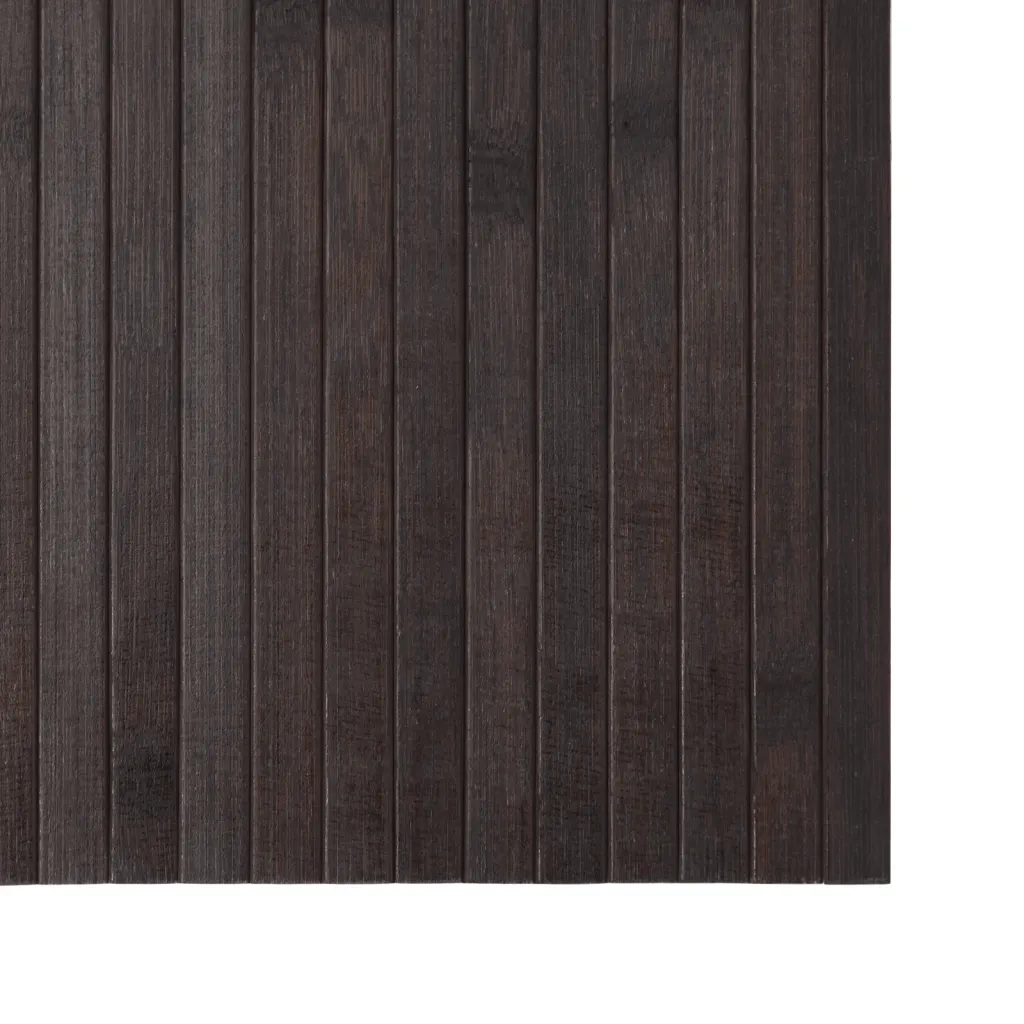 Tappeto Rettangolare Marrone Scuro 70x200 cm in BambÃ¹