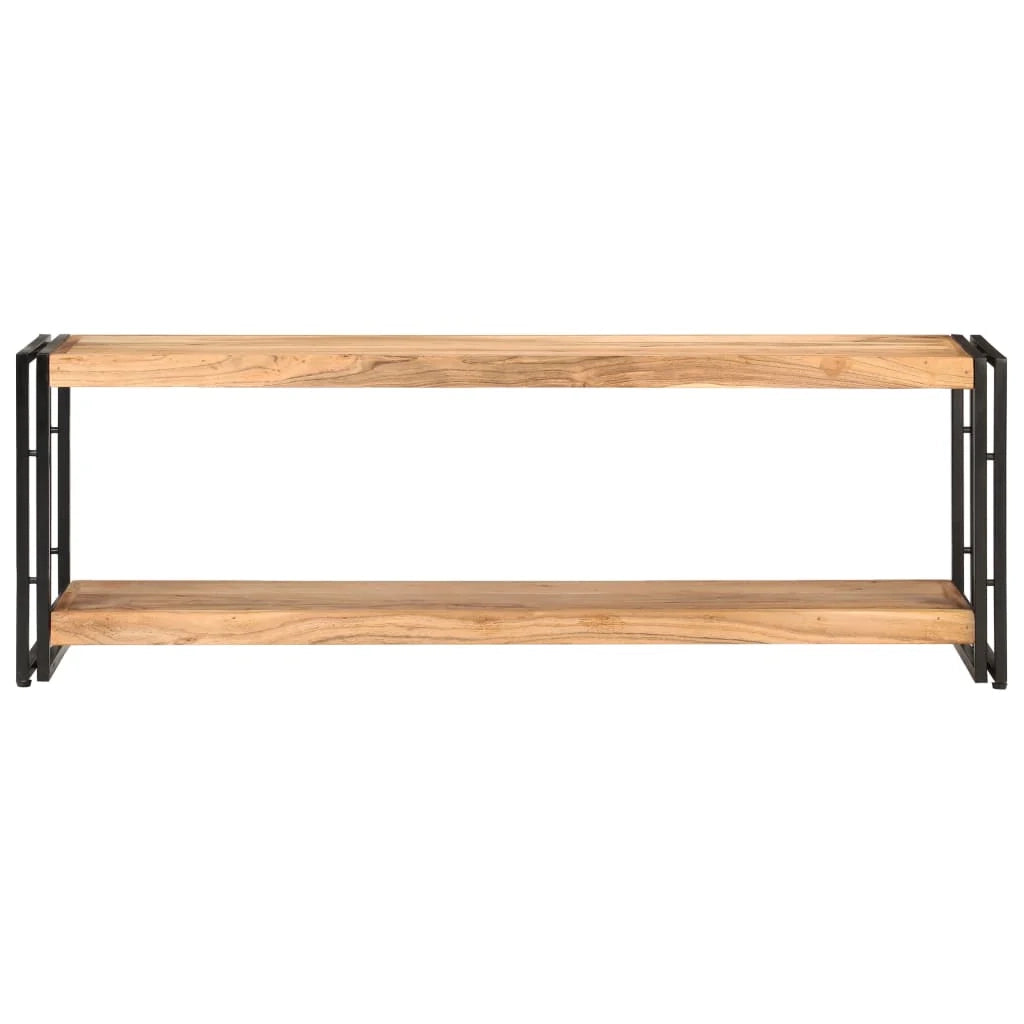 Mobile TV multimediale scaffale TV credenza mobile TV sala da pranzo soggiorno camera da letto 120 x 30 x 40 cm legno massello di acacia marrone 02_0025811