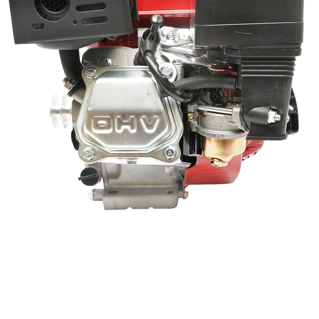 Motore a Scoppio 7,5 CV, Motore a Benzina 4 Tempi 196cc con Albero Ø 20 mm e Puleggia, Avviamento a Strappo Breckner Germany