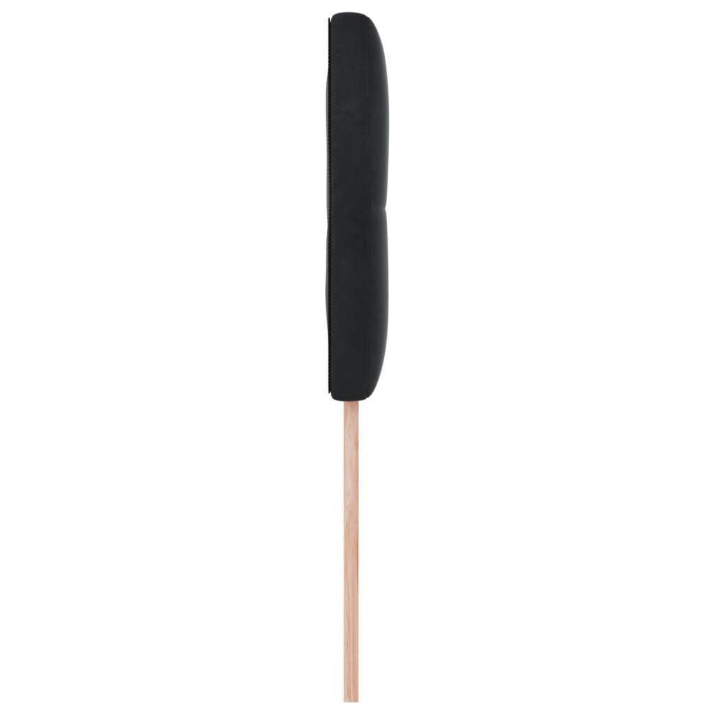Testiera  Button Tufted Nera 90 cm in Velluto