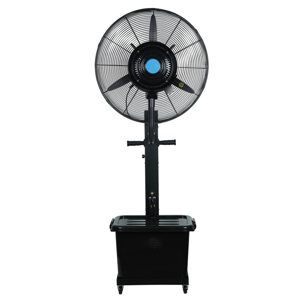 Ventilatore Nebulizzatore Raffrescatore 66 cm con Tanica 41L, 3 Velocità, Altezza 175 cm, 260W 220V