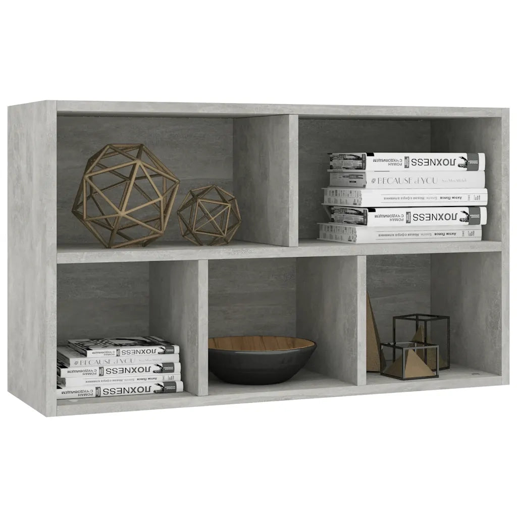 Libreria/Credenza Grigio Cemento 50x25x80 cm in Truciolato   cod mxl 9458