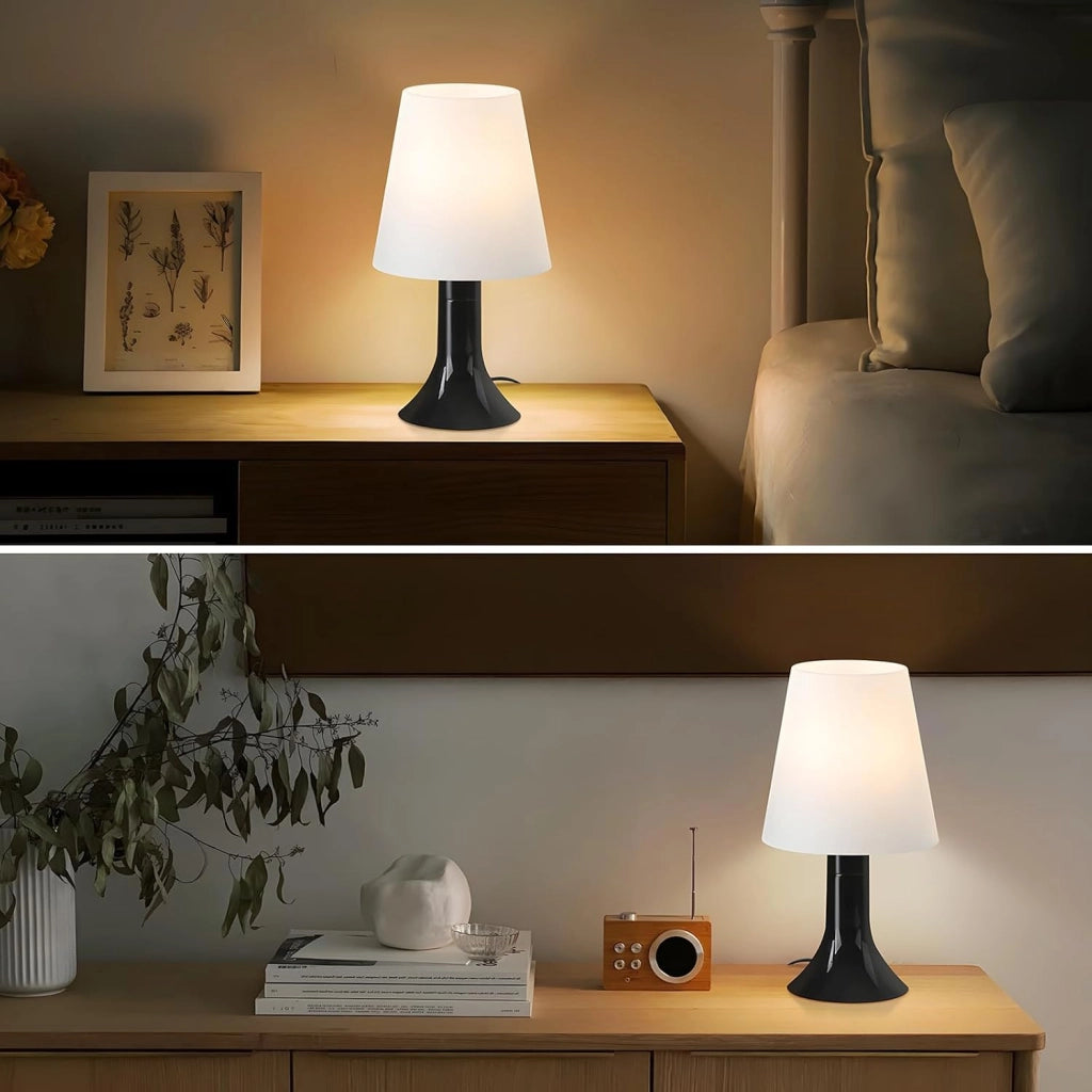 ZMH Lampada da tavolo con cavo set 2 pezzi E14 piccola per soggiorno comodino