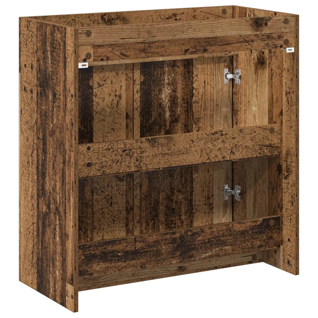 Mobiletto da Bagno Sotto Lavabo Legno antico