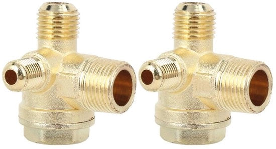 Terzaghi Terugslagklep 150mm - 3 vie - Ottone - Compressore d'aria - Robusto - Materiali di alta qualità - Valvola di ritorno