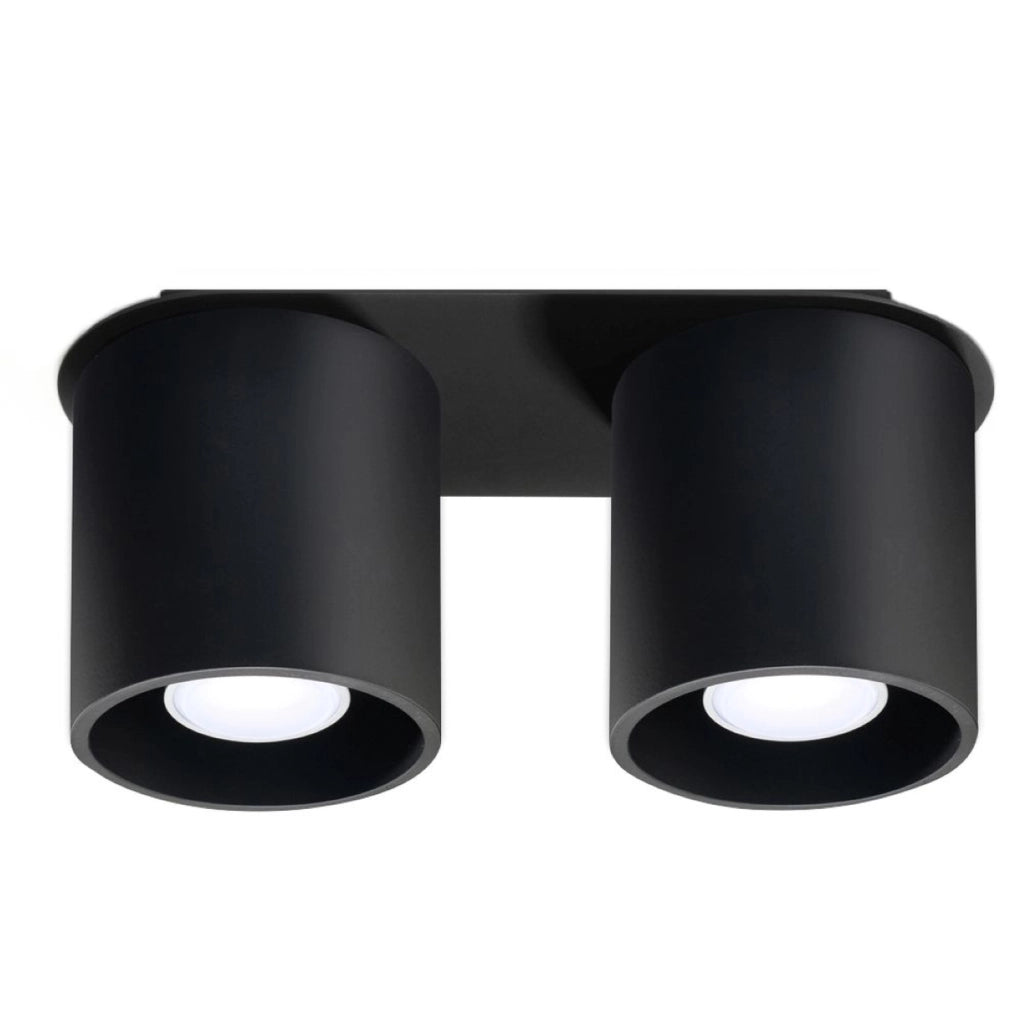 Faretto soffitto RONDEO 2 luci nero Pure Lume GU10