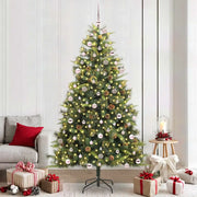 Albero di Natale artificiale pieghevole con coni Verde 240 cm 3395109