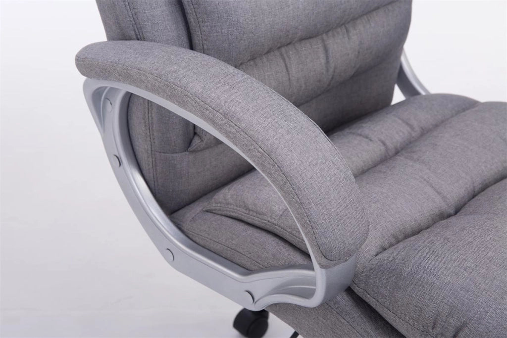 Sedia da ufficio XXL Vancouver tessuto grigio