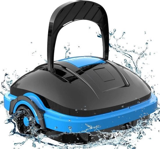 Robot per piscina con batteria e motori d'azionamento doppi - Parcheggio automatico - Piscinapulitore automatico per piscine fino a 50 m². Robot per piscina