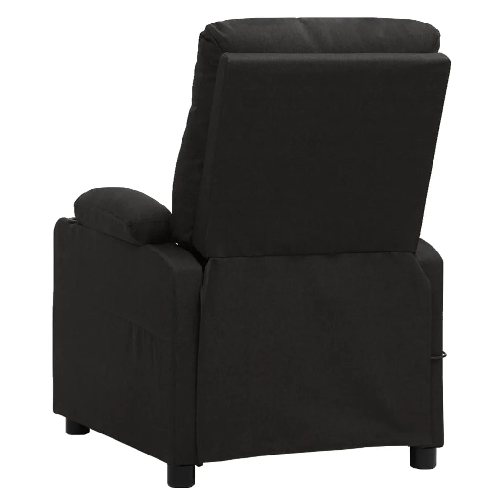 Poltrona Elettrica Massaggiante Reclinabile Nera in Tessuto cod mxl 32437