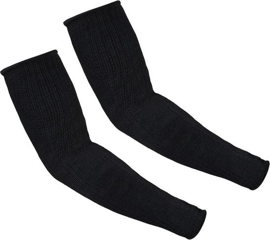 1 coppia protezioni Kevlar per gomito - fascia per gomito protezione braccio - maniche anti taglio e antincendio - nero