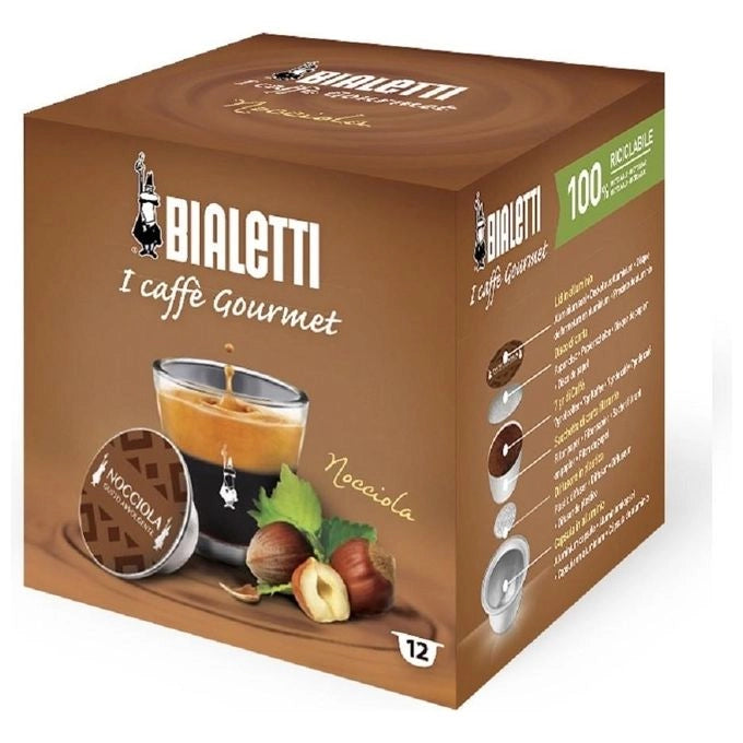 Bialetti Nocciola Capsule caffè 12 pz