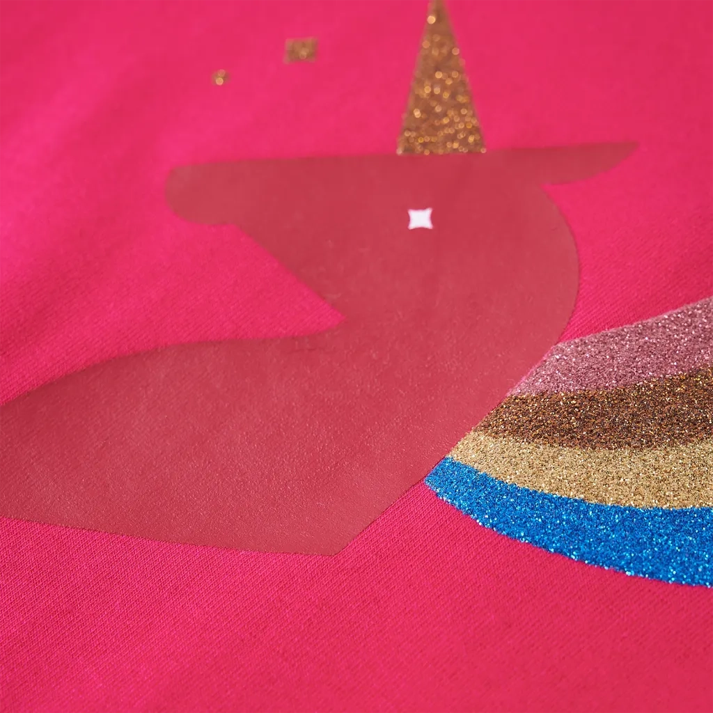 Maglietta da Bambina a Maniche Lunghe Fucsia 92 14294
