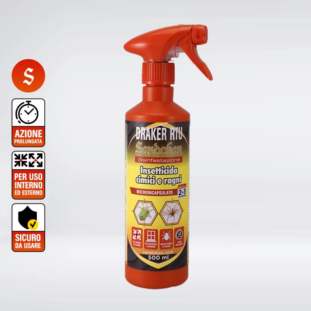 Insetticida "B Revanol" 3 settimane microincapsulato 500 ml pulci, cimici e ragni