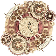 Puzzle a 3D in legno Zodiac orologio da parete per adulti e bambini a partire dai 14 anni set di costruzione in legno decorazione retro regalo 168 pezzi, orologio Zodiac da parete