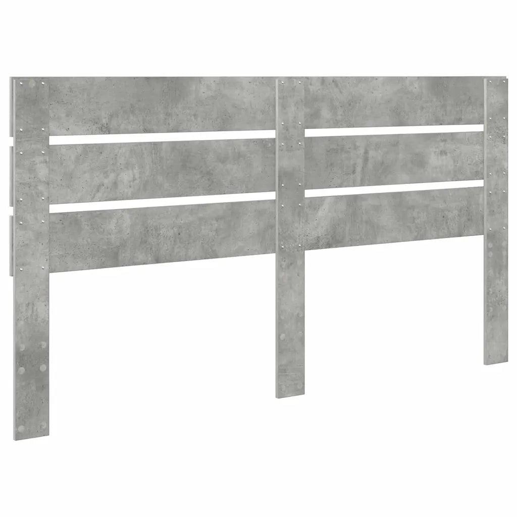 Testiera-Testata-Testiera Decorativa Grigio cemento 160 cm Legno multistrato 344726
