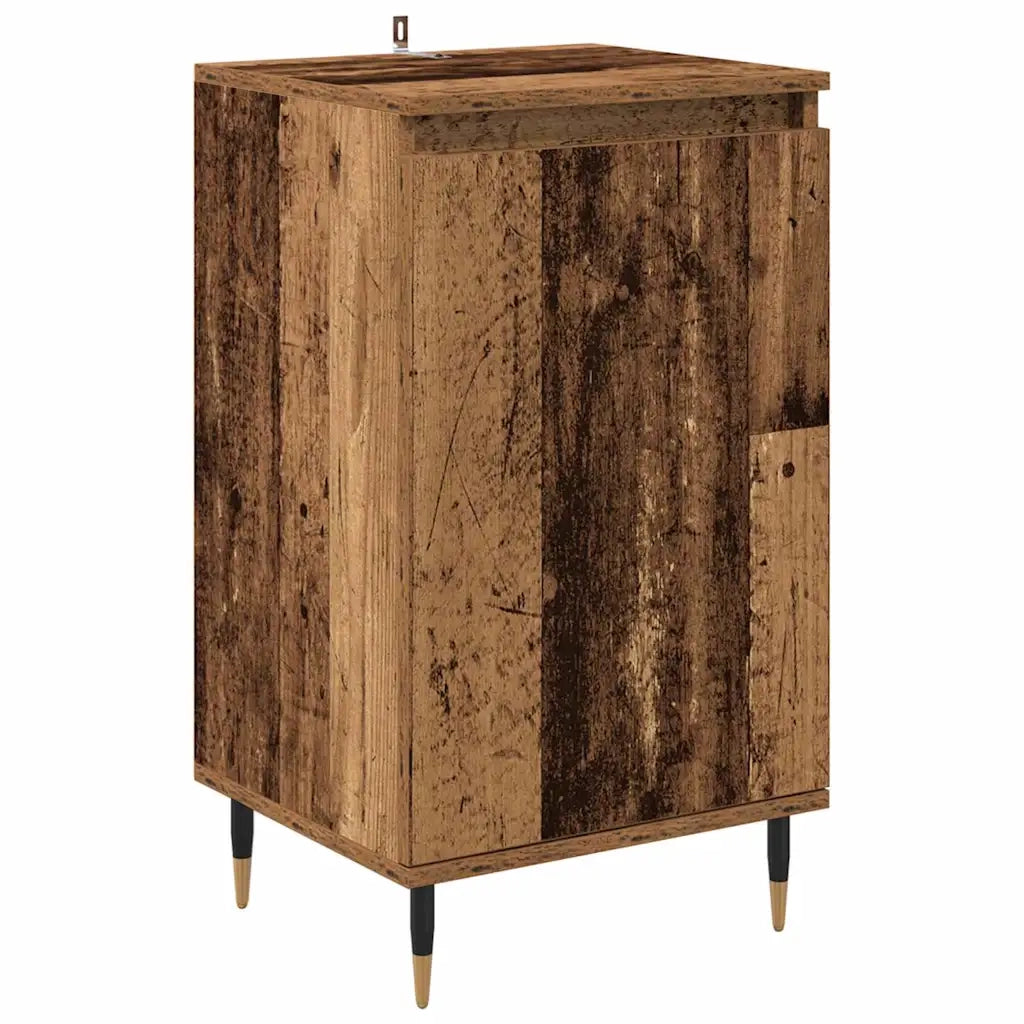 Credenza 2 pz-Set di 2 Buffet-Armadio da cucina Legno vecchio 40 x 35 x 70 cm
