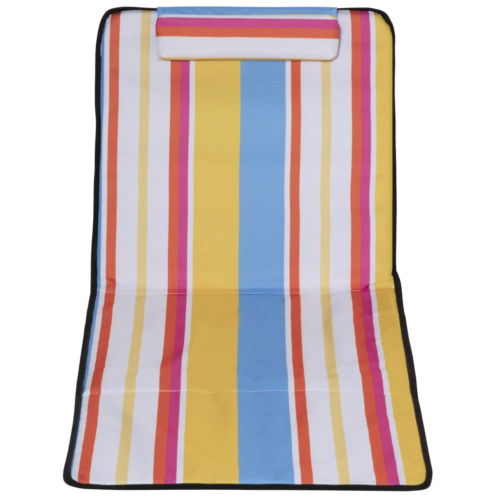 Set 2 Sdraio da Spiaggia Pieghevoli ¨C zephmum ¨C Grigio, Polipropilene, 53x124x35-45 cm