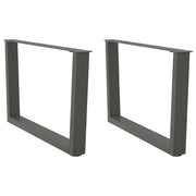 Gambe per Tavolino da CaffÃ¨ a Forma di V 2 pz Antracite 70x(42-43,3) cm Acciaio