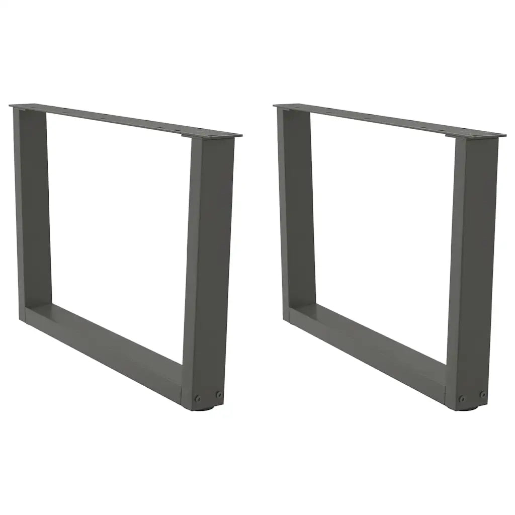 Gambe per Tavolino da CaffÃ¨ a Forma di V 2 pz Antracite 70x(42-43,3) cm Acciaio