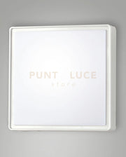 OBAN PLAFONIERA BIANCA 2 LUCI ATTACCO E27 L.30X30CM IP65