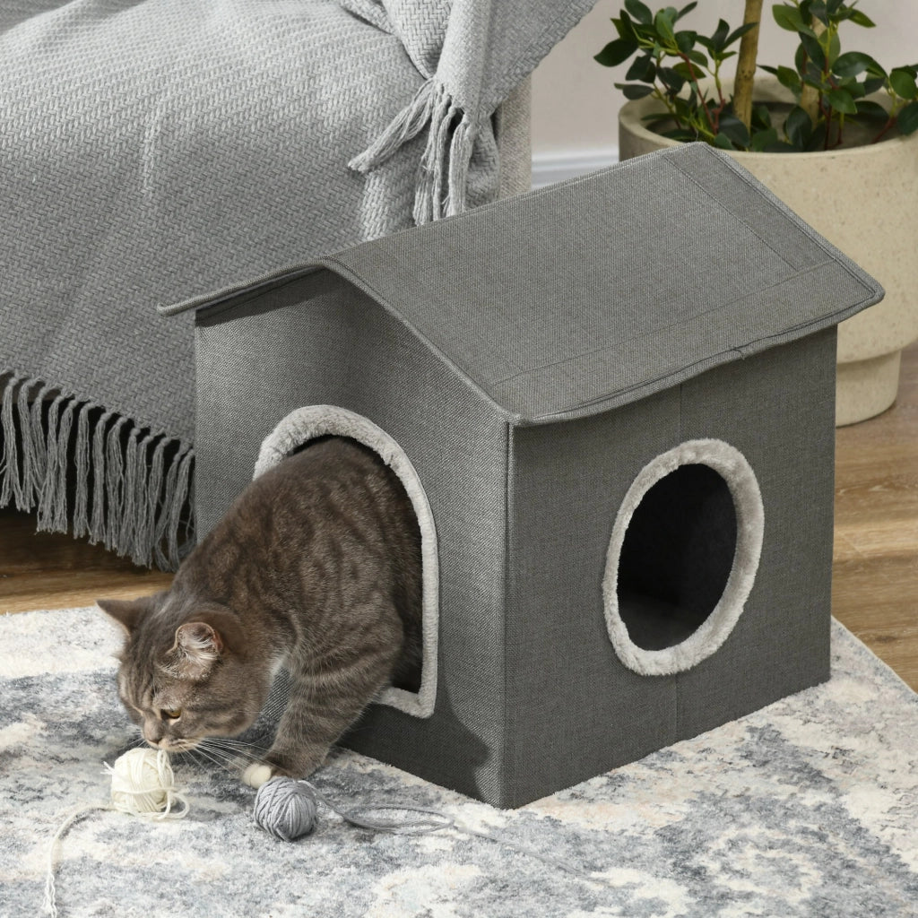 Letto per gatti con cuscino ¨C zephmum ¨C khaki/verde