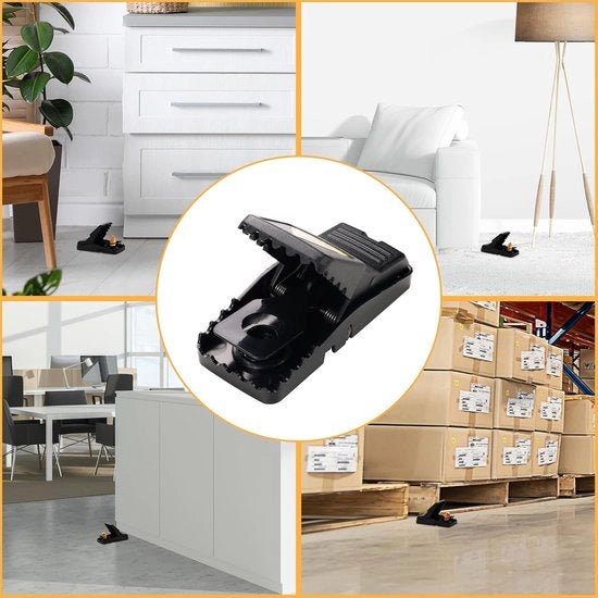 Val professionale con trappola e gabbia per topi per cucine, giardini, magazzini, sottotetti e altro, confezione da 6