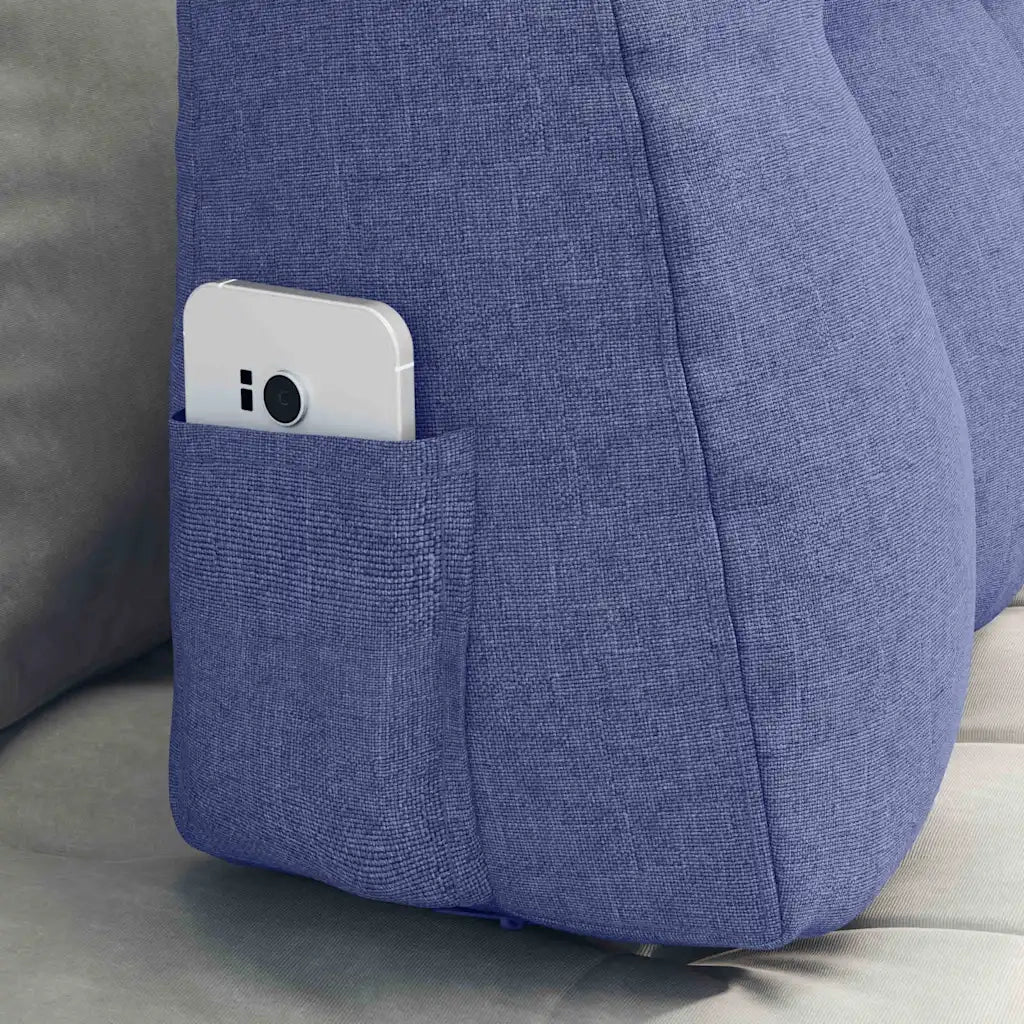 Cuscino per Schiena Blu jeans 80 x 24 x 50 cm Tessuto 42014426