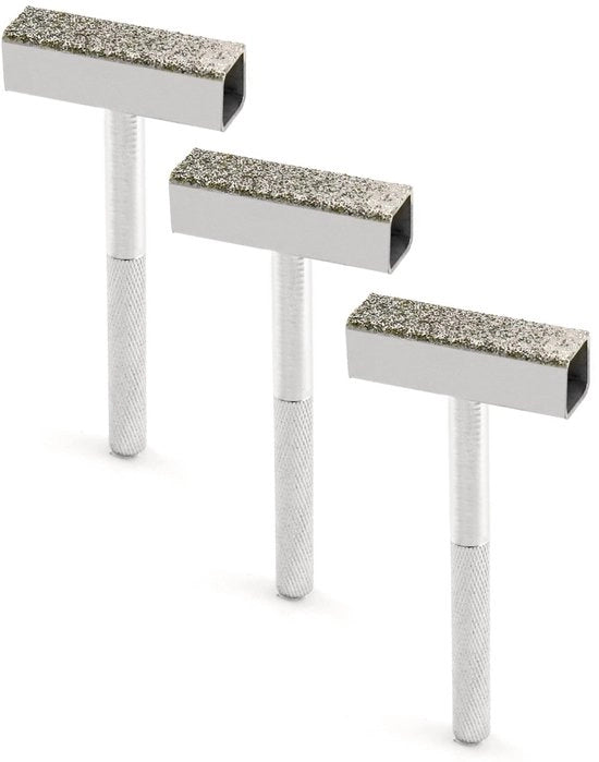 Sfregiatore di alta qualità - Disco di abrasione 45 x 10 mm - Manico antiscivolo - Acciaio duraturo - Resistente alla corrosione - Leggero