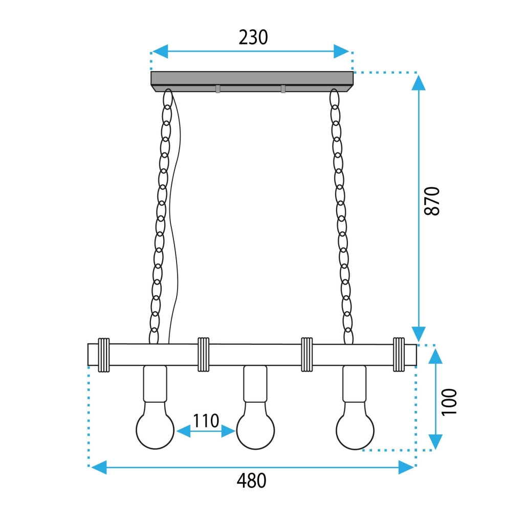 Lampada APP1319-3CP Line