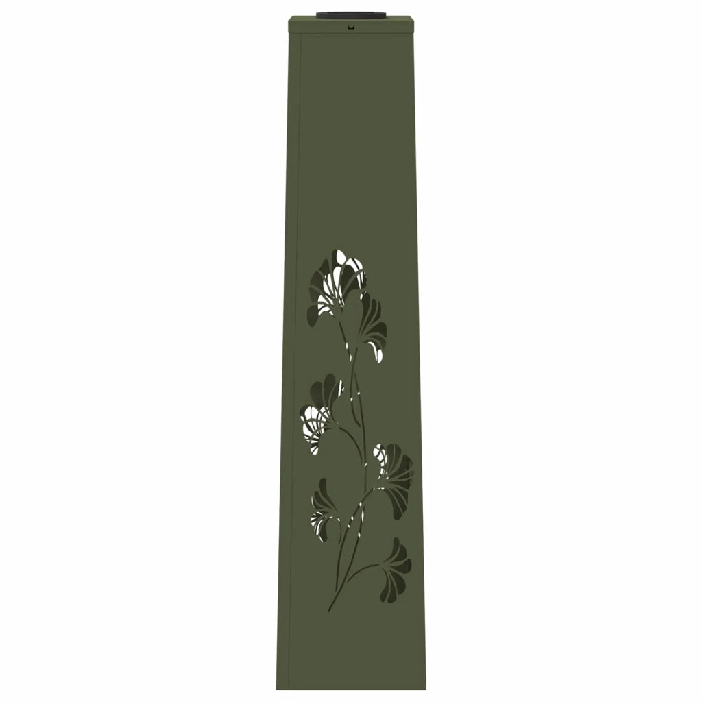 Faro LED solare per sentieri 2 pz Verde oliva CFW8898992