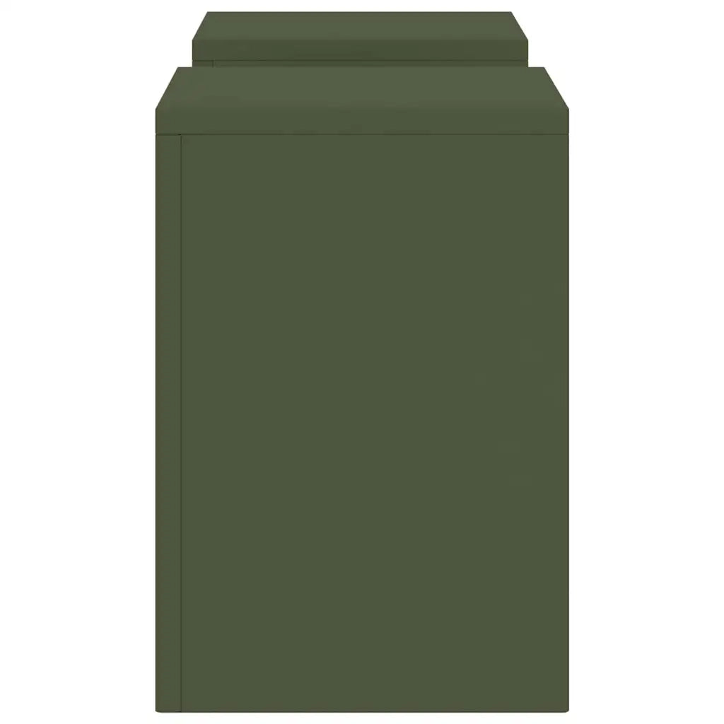 Supporto per piante 2 pcs Oliver verde 24 x 24 x 35 cm Acciaio 865809