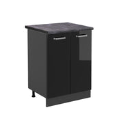Vicco Mobiletto base cucina Nero lucido 60 cm , PL Antracite