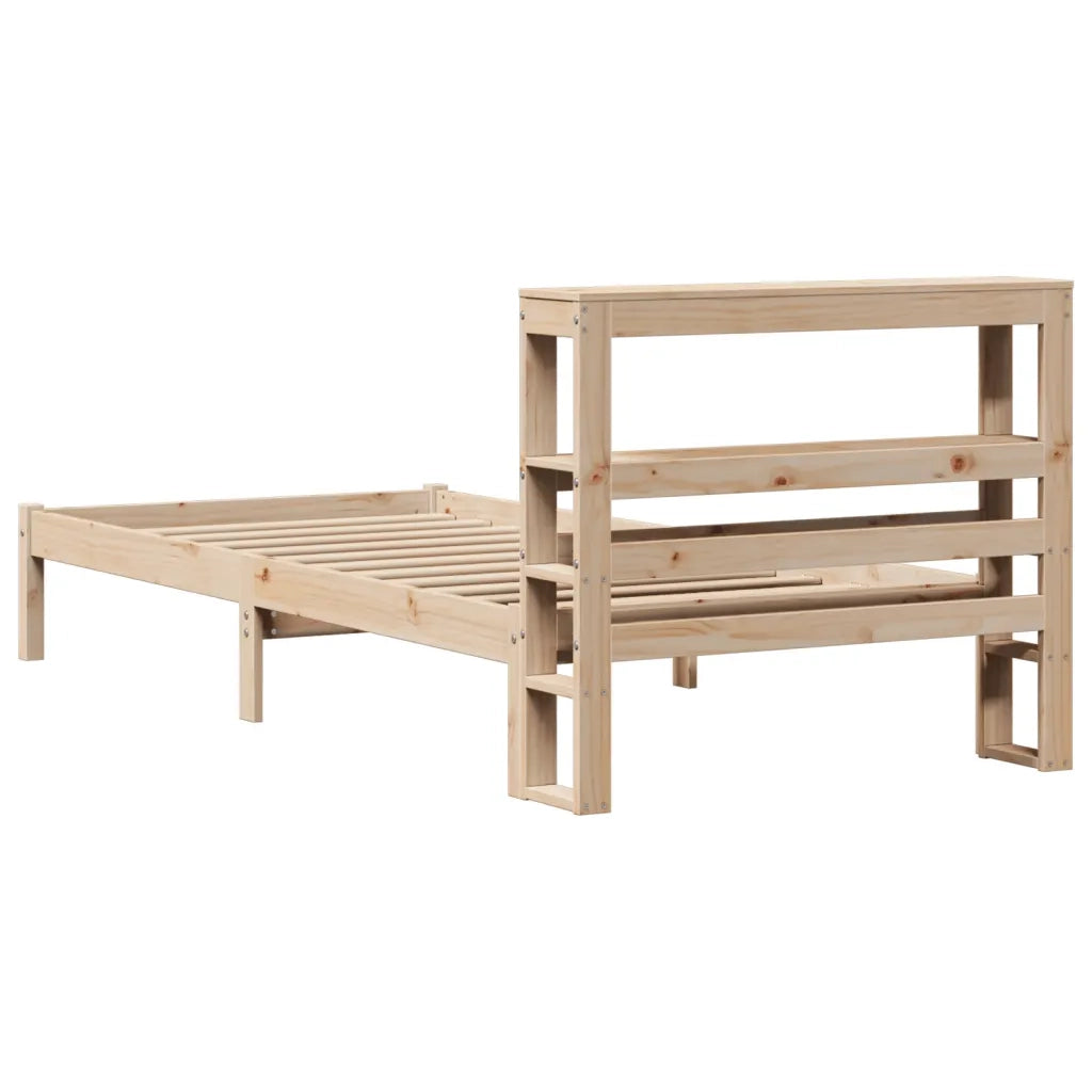Letto senza Materasso 90x200 cm in Legno Massello di Pino