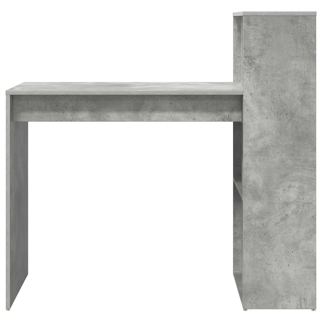 Scrivania | Tavolo da Ufficio Grigio cemento 108 x 55 x 103.5 cm Legno multistrato