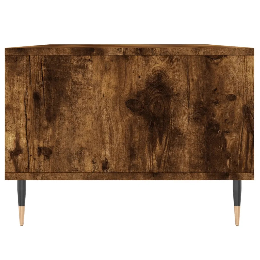Tavolino da Salotto Rovere Fumo 90x50x36,5 cm Legno Multistrato 830585