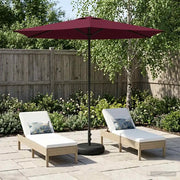 Parasole da Giardino con Base 270 x 270 cm Poliestere 42036226