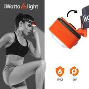 Lampada LED portatile con cintura regolabile e supporto per bicicletta - Alta potenza 5 modalità impermeabile acqua e polvere - Corsa, pesca, bicicletta, camminata - Lampada portatile LED caricabile via USB