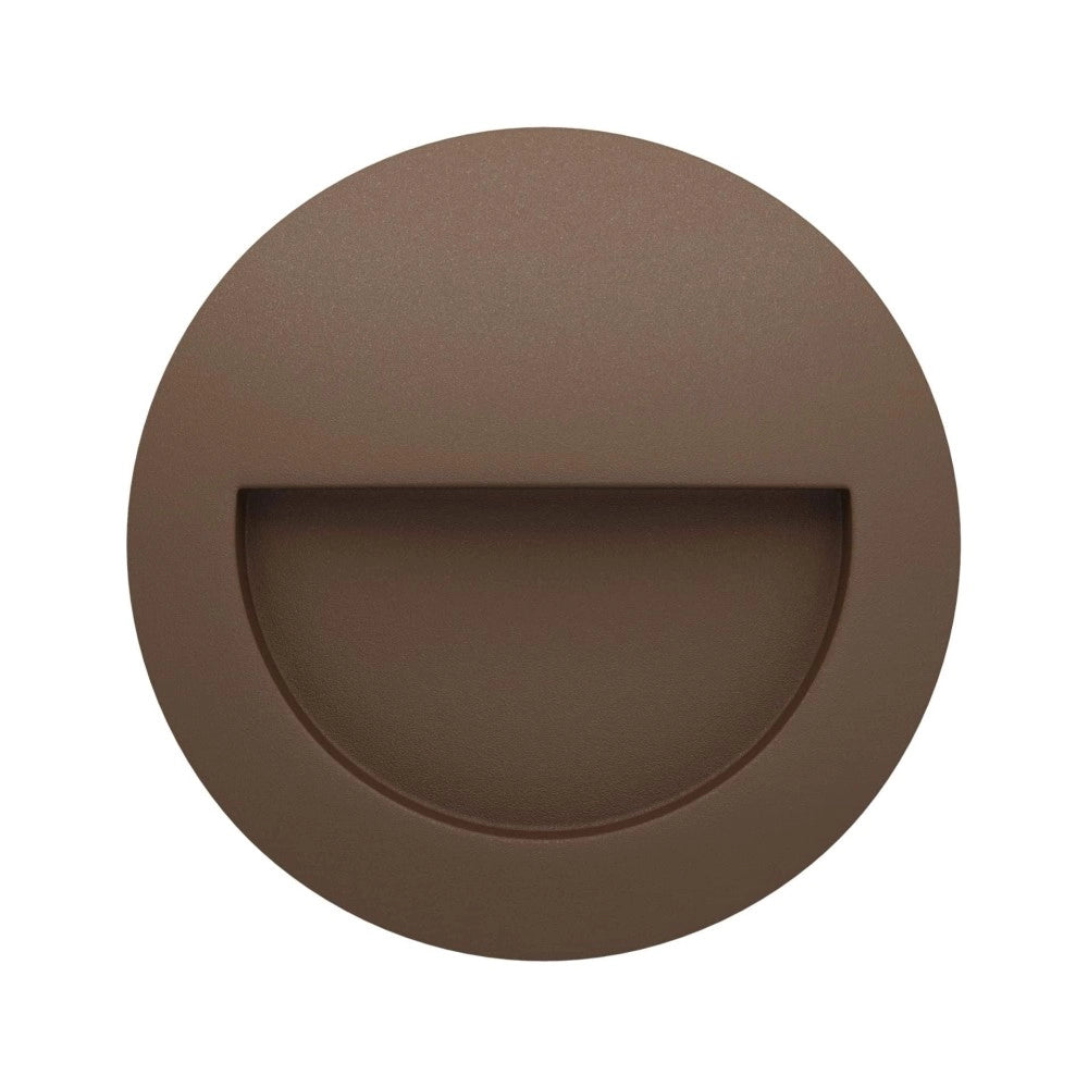 Beneito & Faure - Luce da incasso segnapasso LED Mis R Wall 3W - Segnapasso da parete rotondo IP65 Switch 2700K/3200K/4000K - Corten