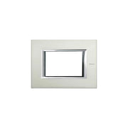 Ha4803Xc Placca 3 Moduli Axolute Alluminio Spazzolato
