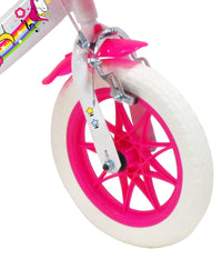Bicicletta per Bambina 12" 1 Freno Gomme in EVA Unicorno Bianca/Rosa