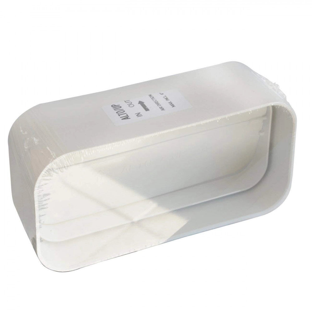 First 120x60mm giunto in abs con valvola a farfalla antiritorno per tubi rettangolari aerazione cappa